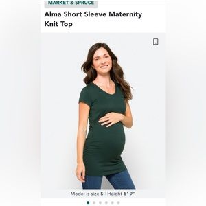 Market & Spruce Maternity Shortsleeve Top